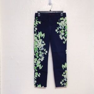 Anthropologie Cartonnier Navy Charlie Fit Slim Ankle Cropped Chino Pant Size 2